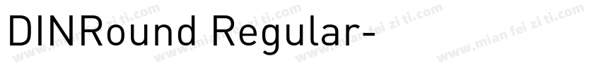 DINRound Regular字体转换